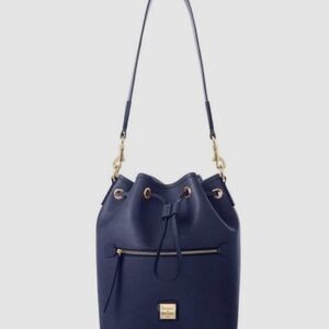 NWT Dooney & Bourke Navy Bucket Bag & Wallet Plus Dust Bag